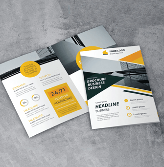 A3 Half Fold Flyers 170gsm gloss